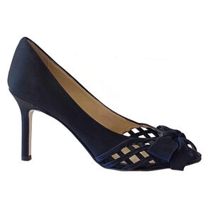 Wills Fancy Satin Evening Heels 6 Luxury Occasion Cocktail Black Tie